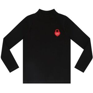 Black Long Sleeve Kids Tee